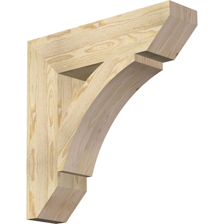 Ekena Millwork Thorton Slat Rough Sawn Bracket, Douglas Fir, 6"W x 26"D x 26"H BKT06X26X26THR06RDF